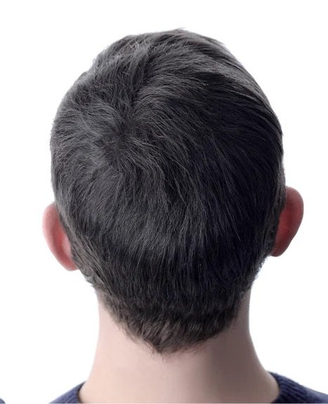 After using Halo Fibers - Thick, full hair result